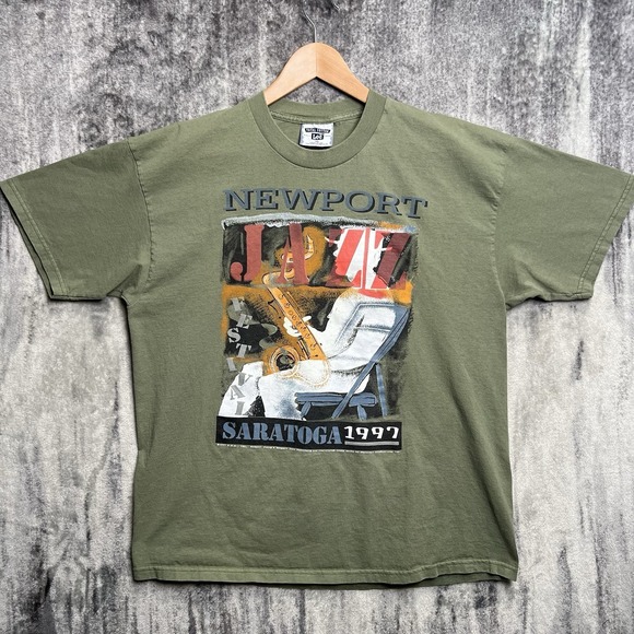 Lee Other - Vintage 1997 Newport Jazz Festival Saratoga NY Lee Tee Shirt Mens XL